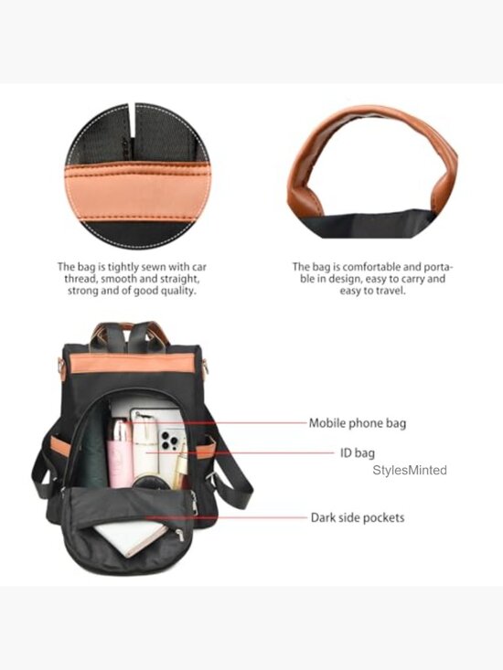Anti Theft Backpack Purse for Women, Fashion Travel Backpack Handbag main image 4